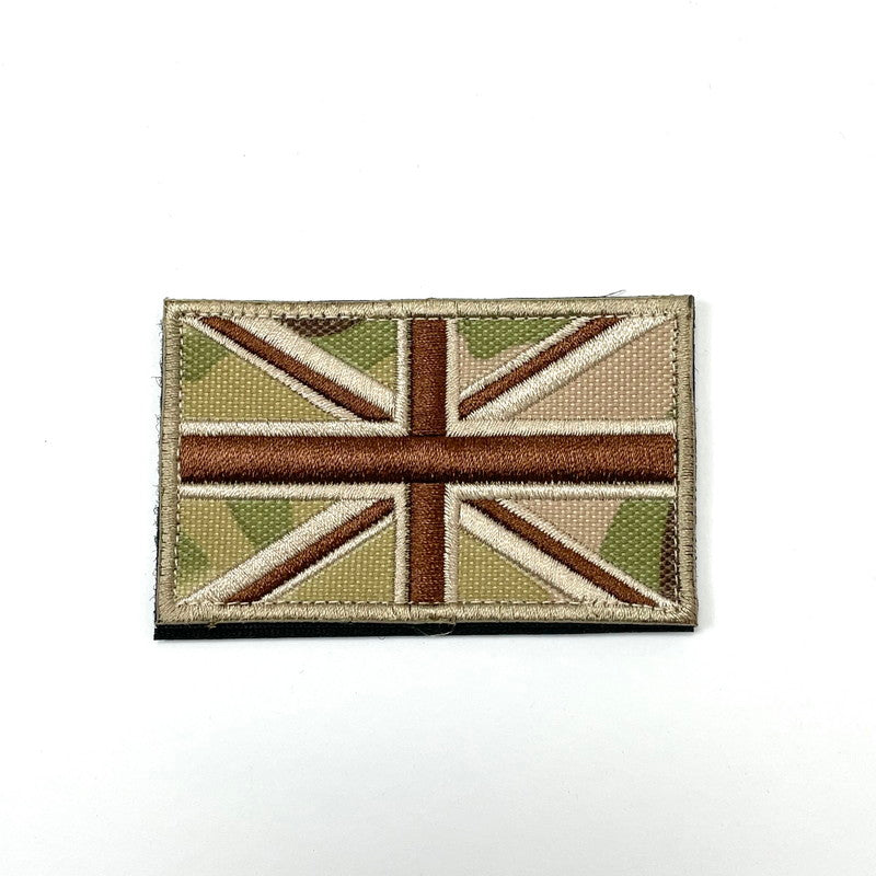 (6/3まで特価)イギリス軍 ユニオンジャック　フラッグワッペン　ベルクロ付　 新品 UK-