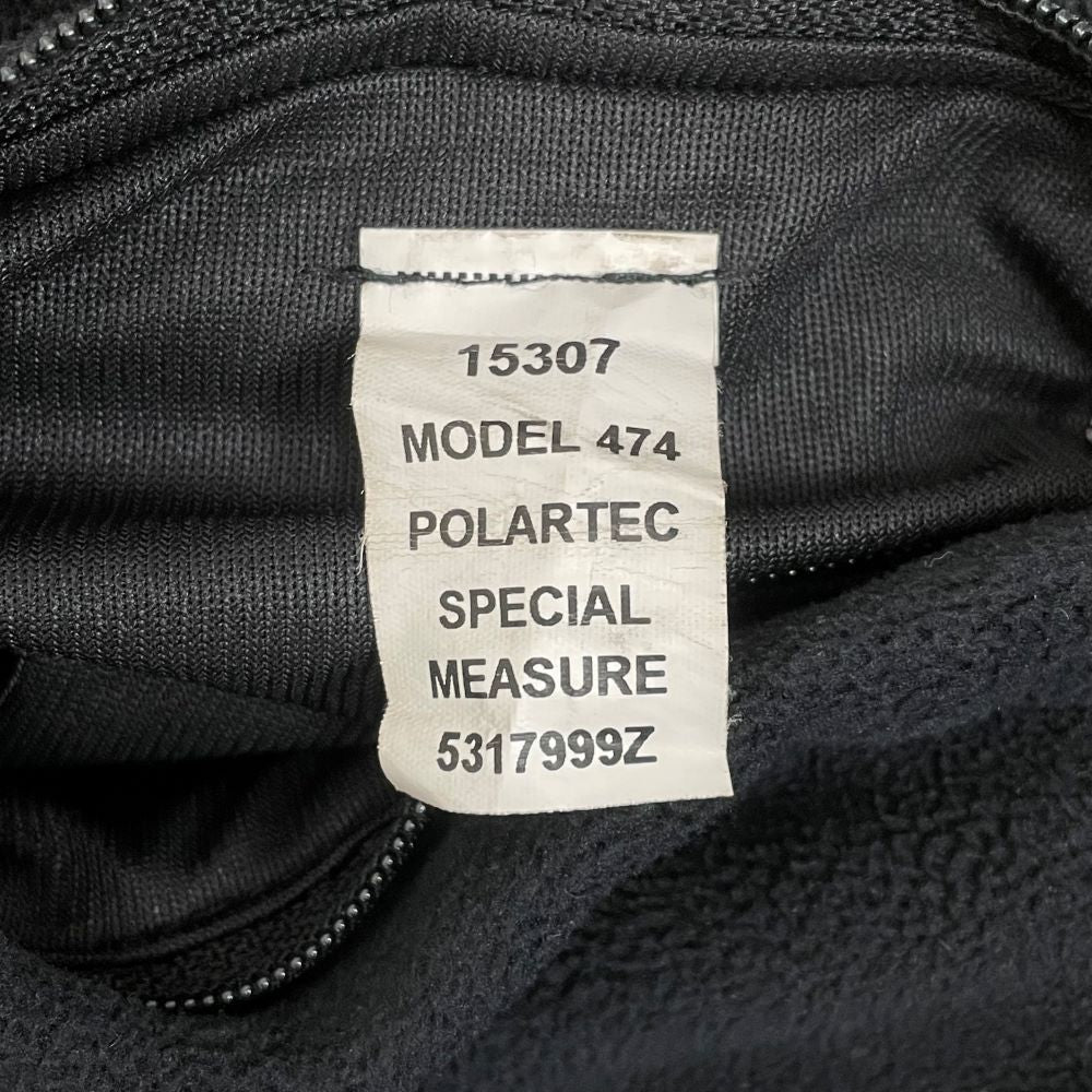 【1点物】イギリス・ロンドン警察 METROPOLITAN POLICE ブラック POLARTEC フリースジャケット USED UK80