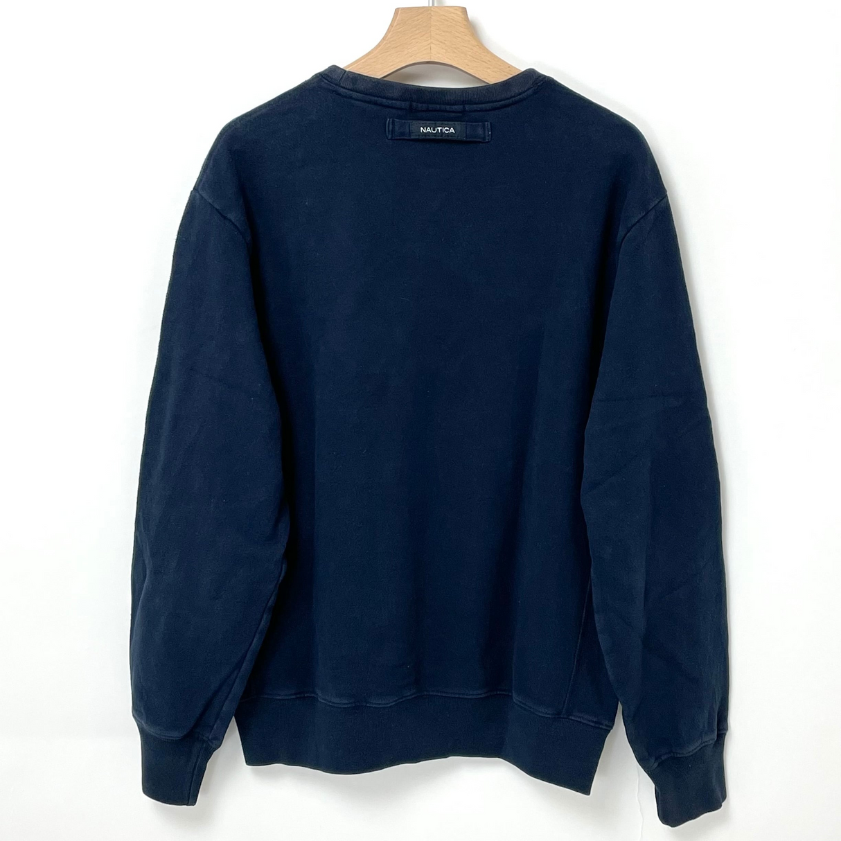 NAUTICA/ノーティカ ネイビー ワンポイント スウェットシャツ Mサイズ【FB-SS-0016B=】