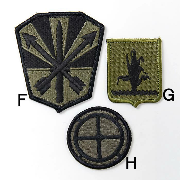 アメリカ軍 ミリタリー OD 部隊章ワッペン 新品 BRANCH-GN5A-
