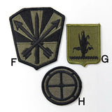 アメリカ軍 ミリタリー OD 部隊章ワッペン 新品 BRANCH-GN5A-