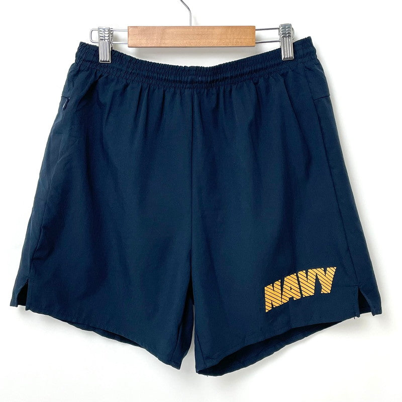 アメリカ海軍 U.S.NAVY フィジカルトレーニング ショートパンツ ゴールドレター【FB-PT-ML0023B-】