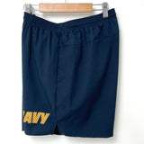 アメリカ海軍 U.S.NAVY フィジカルトレーニング ショートパンツ ゴールドレター【FB-PT-ML0023B-】
